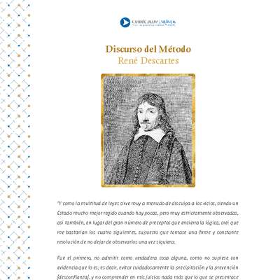 Discurso del método. René Descartes