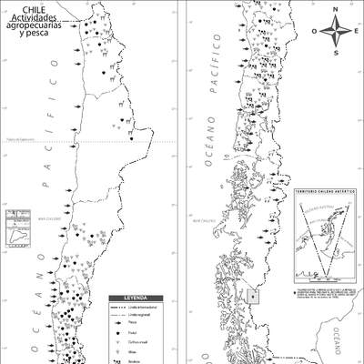 Actividad agropecuaria y pesca en Chile en blanco y negro