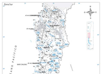 Mapa de la zona Sur