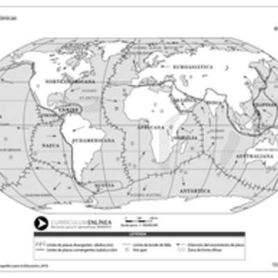 Mapa placas tectónicas