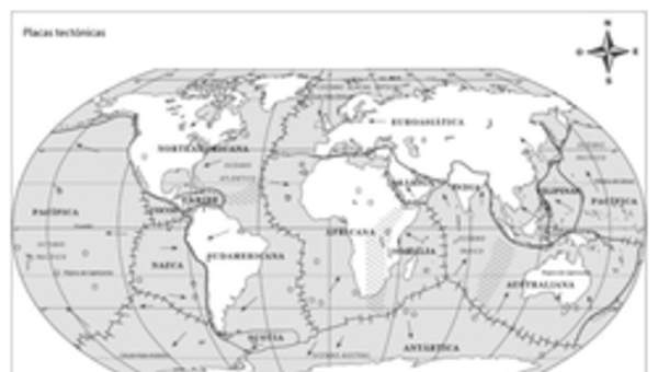 Mapa placas tectónicas