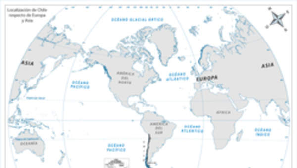 Chile en relación a Europa y Asia