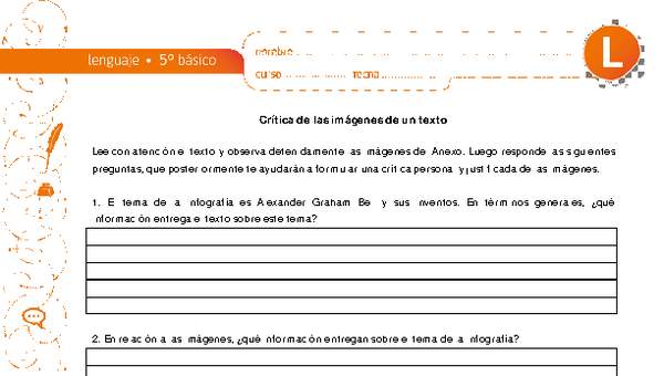 Crítica de las imágenes de un texto