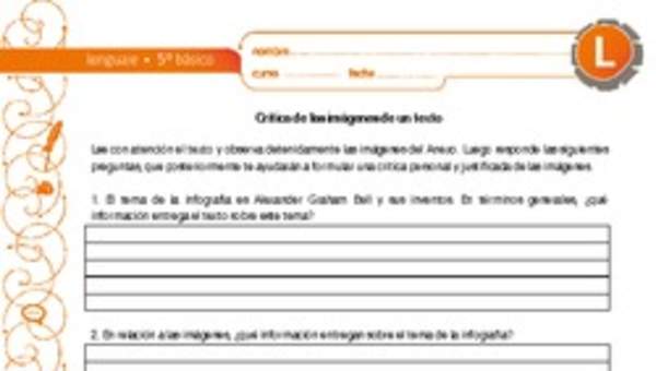 Crítica de las imágenes de un texto