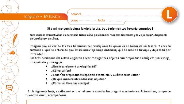 Si a mí me persiguiera la vieja bruja, ¿qué elementos llevaría conmigo?