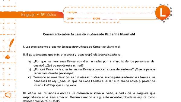 Comentario sobre "La casa de muñecas" de Katherine Mansfield