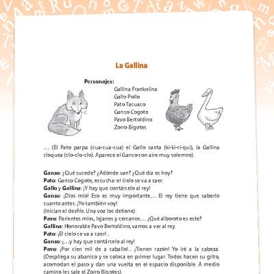 Texto La gallina