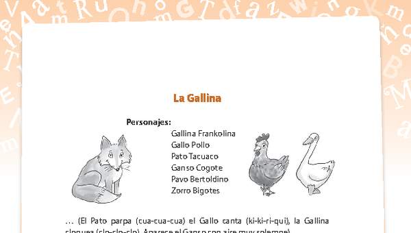 Texto La gallina