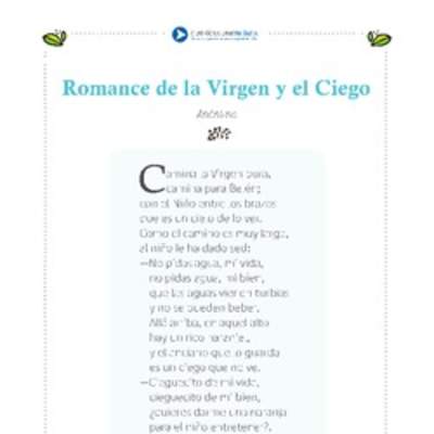 Romance de la virgen y el ciego