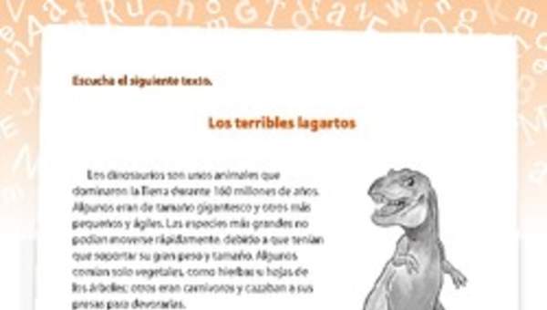 Comprensión dinosaurios