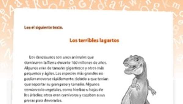 Investigación dinosaurio