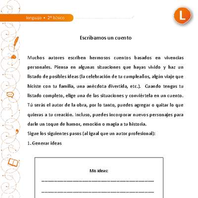 Escribamos un cuento