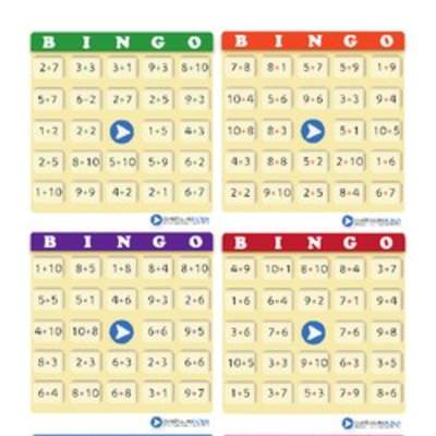 Juego: bingo compuesto de adiciones (III)