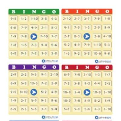 Juego: bingo compuesto de adiciones (IV)