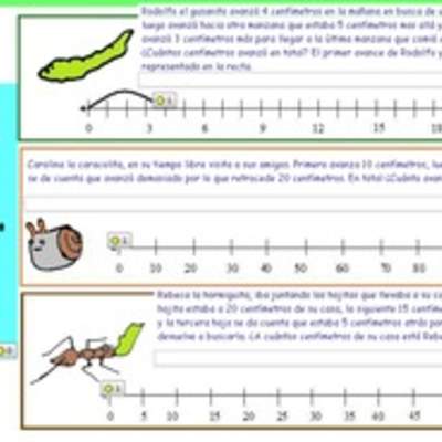 Resolver problemas con ayuda de la recta numérica