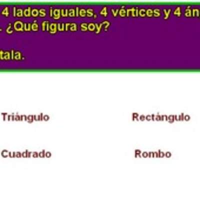 Reconocer una figura dadas algunas características de ella (II)