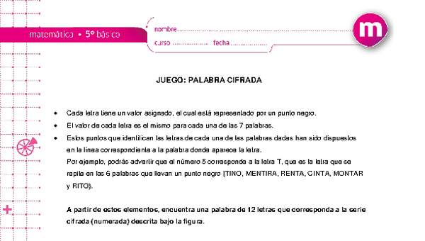 Juego: Palabra cifrada