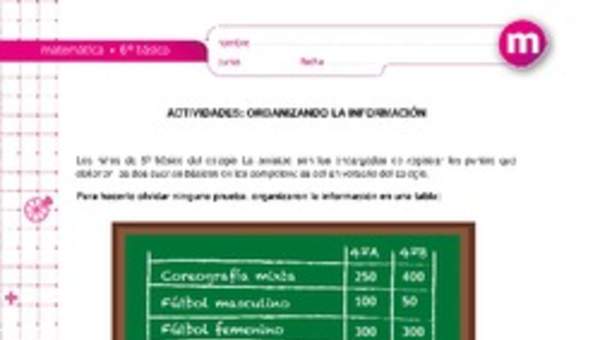 Organizando la información