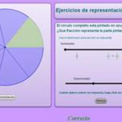 Representación de fracciones