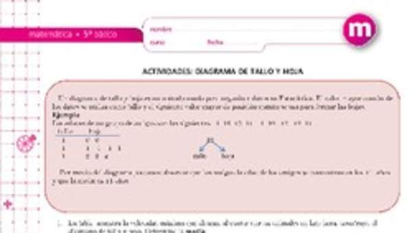 Diagrama de tallo y hoja