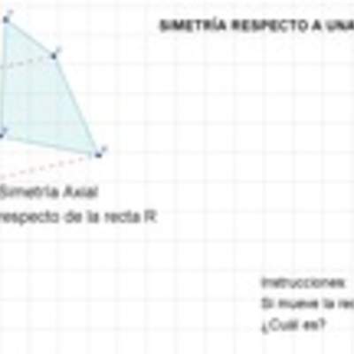 Simetría respecto a una recta