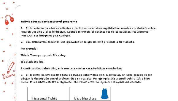 Actividades sugeridas Unidad 3