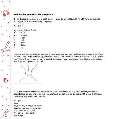 Actividades sugeridas Unidad 4