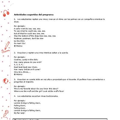 Actividades sugeridas Unidad 3