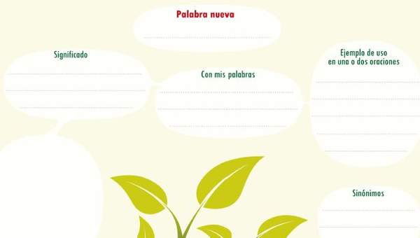 Esquema para aprender una palabra nueva