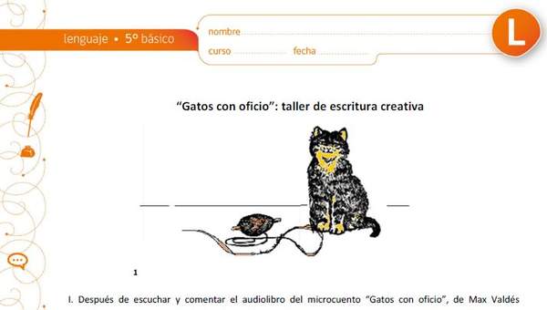 "Gatos con oficio": taller de escritura creativa