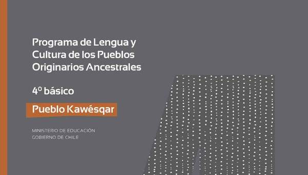 Programa de Estudio KAWESQAR 4° básico