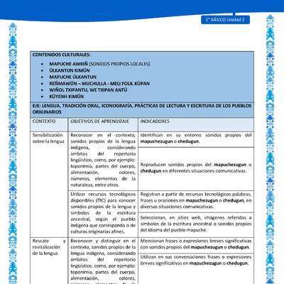 Actividad sugerida: LC01 - Mapuche - Matriz - U2