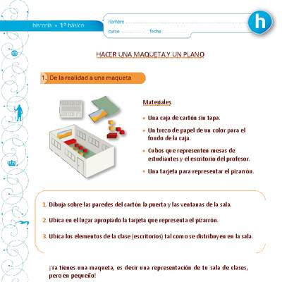 Hacer una maqueta y un plano