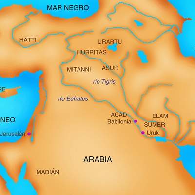 Mapa de Mesopotamia