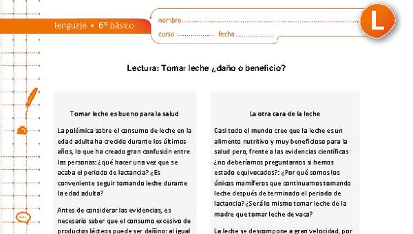 Tomar leche ¿daño o beneficio?