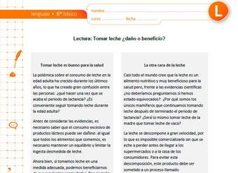 Tomar leche ¿daño o beneficio?