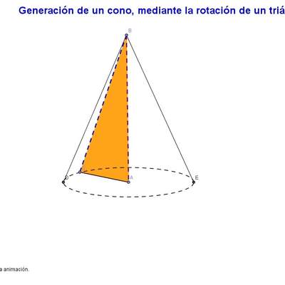 Generación de un cono