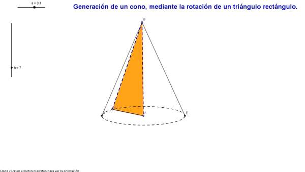 Generación de un cono