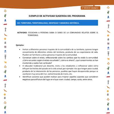 Actividad sugerida Nº 5- LC02 - INTERCULTURALIDAD-U2-ET - ESCUCHAN A PERSONA SABIA O SABIO DE LA COMUNIDAD RELATOS SOBRE EL TERRITORIO.