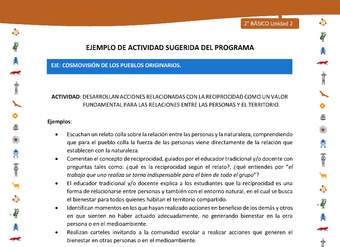 Actividad sugerida Nº 9- LC02 - INTERCULTURALIDAD-U2-ECO - DESARROLLAN ACCIONES RELACIONADAS CON LA RECIPROCIDAD COMO UN VALOR FUNDAMENTAL PARA LAS RELACIONES ENTRE LAS PERSONAS Y EL TERRITORIO.