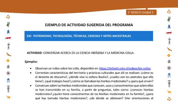 Actividad sugerida Nº 10- LC02 - INTERCULTURALIDAD-U2-EP - CONVERSAN ACERCA DE LA CIENCIA INDÍGENA Y LA MEDICINA COLLA