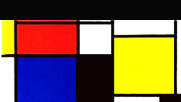 Colores primarios en la obra de Piet Mondrian