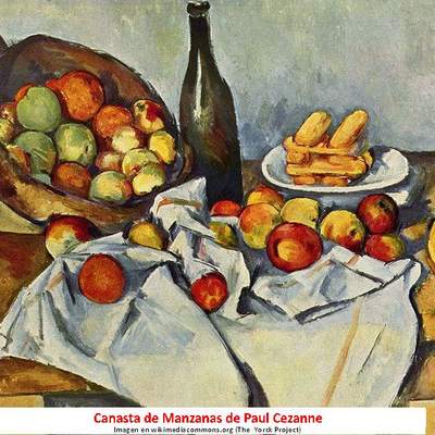 Canasta de manzanas de Paul Cézanne