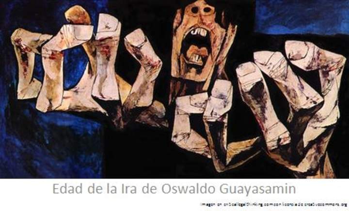 Las manos de la protesta de Oswaldo Guayasamin