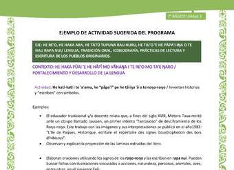 Actividad sugerida LC02 - Rapa Nui - U3 - N°06: Inventan historias y “escriben” con símbolos.