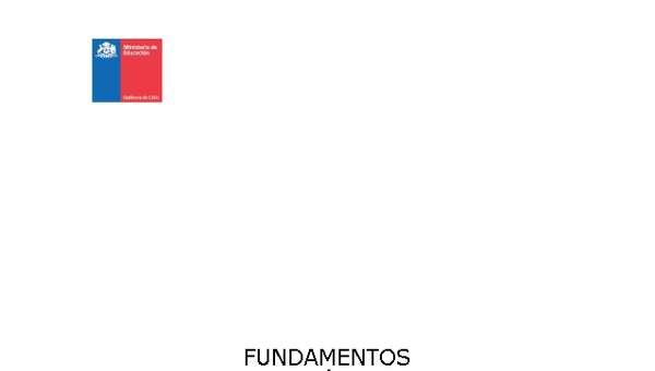 Fundamentos de Estándares de Aprendizaje para 8º básico