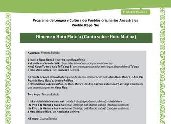 04-Orientaciones al docente - LC02 - Rapa nui - U1 - Himene o Hotu Matu’a (Canto sobre Hotu Mat’ua)