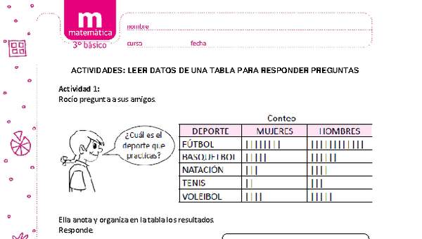 Leer datos de una tabla para responder preguntas