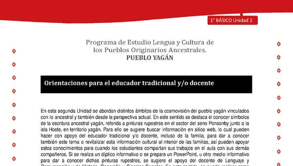 Orientaciones para el educador - LC01 -YAG - Unidad 2 - Introducción