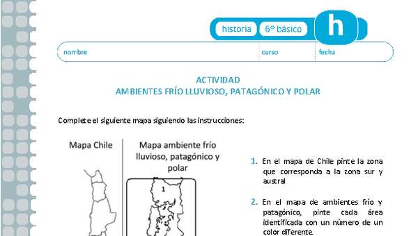 Ambiente frío, lluvioso, patagónico y polar